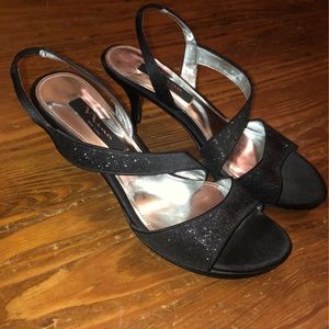 Nina New York Sparkle Strappy Heels